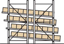 Layback arrangement of high profile span track.