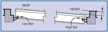 Low Profile Span Track on Hangers