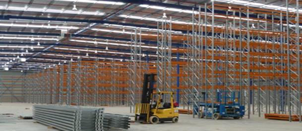 Warehouse rack installation