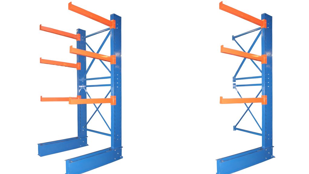 Cantilever rack starter section and adder section