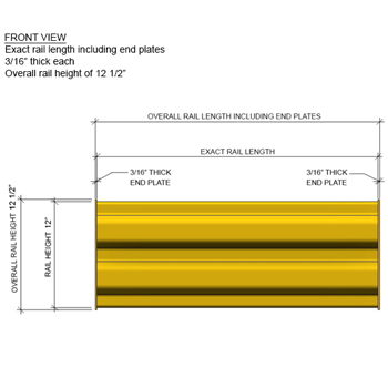 		6’L Rail for Guard Rail 