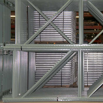 		42” x 120” Teardrop Pallet Rack Upright- Old Style 