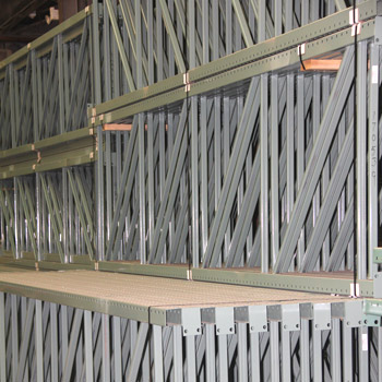 		48” x 192” Teardrop Pallet Rack Upright- Old Style 