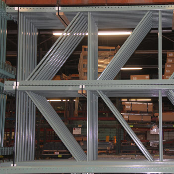 		48” x 144” Teardrop Pallet Rack Upright- Old Style 