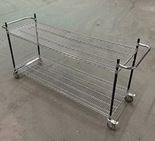 Wire cart with handles 72 x 24 x 40 