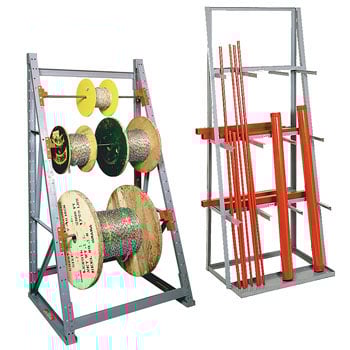 reel rack and vertical bar rack
