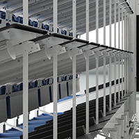Interior of an ASRS system from Opex