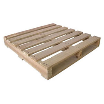 Wooden pallet on a white background. 