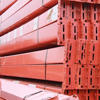 96" x 4 1/4" Used Teardrop Pallet Rack Beam- New Style