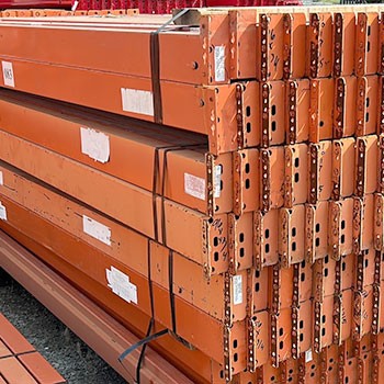 96" x 4 3/4" Used Teardrop Pallet Rack Beam- New Style