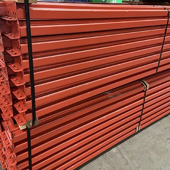 100" x 3 3/4" Used Teardrop Pallet Rack Beam- Old Style