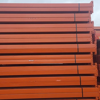 108” x 3 3/4” Used Teardrop Pallet Rack Beam- Punch Style 108” x 3 3/4” Used Teardrop Pallet Rack Beam- Punch Style