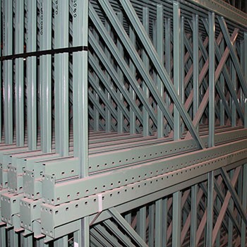 42" x 240" Teardrop Pallet Rack Upright- Old Style