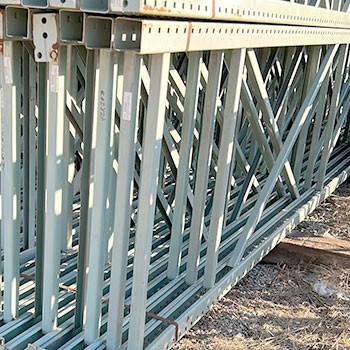 42" x 288" Used Teardrop Pallet Rack Upright- New Style