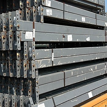 84" x 3" Used Teardrop Pallet Rack Beam- New Style