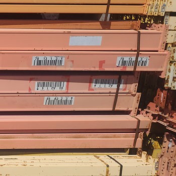 143” x 6” Used Teardrop Pallet Rack Beam- New Style 143” x 6” Used Teardrop Pallet Rack Beam- New Style