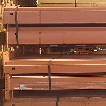 132" x 6 1/2" Used Teardrop Pallet Rack Beam- New Style