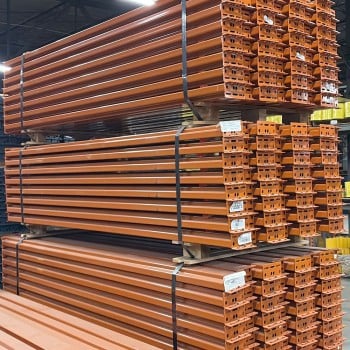 108” x 4 5/8” Teardrop Pallet Rack Beam- New Style