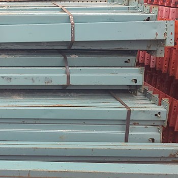 94" x 4" Used Teardrop Pallet Rack Beam- Old Style