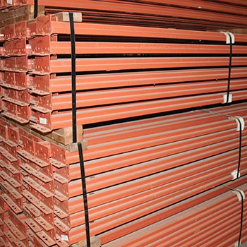 99" x 2 1/4" Used Teardrop Pallet Rack Beam- New Style