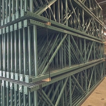 42” x 240” Teardrop Pallet Rack Upright- Old Style 42” x 240” Teardrop Pallet Rack Upright- Old Style