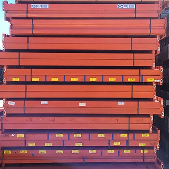 96" x 3 3/4" Used Teardrop Pallet Rack Beam- Old Style