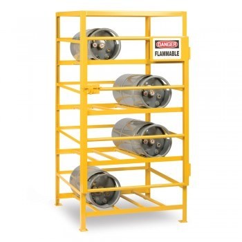36x48x70” Gas Cylinder Cage - 12-Cylinder Capacity