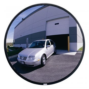 26” Dia. Wide-Angle Convex Shatter-Resistant Glass Mirror - Outdoor