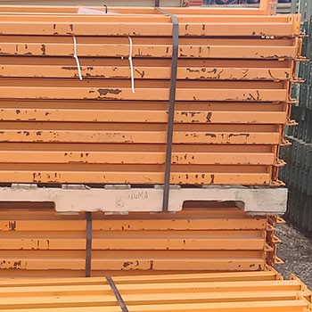 92” x 3 1/2” Used Teardrop Pallet Rack Beam- Old Style 92” x 3 1/2” Used Teardrop Pallet Rack Beam- Old Style
