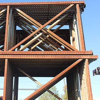 52” x 306” Used Teardrop Pallet Rack Upright- Old Style 52” x 306” Used Teardrop Pallet Rack Upright- Old Style