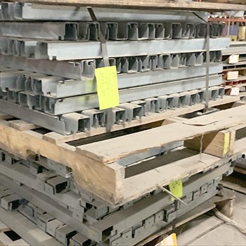 42” Used Pallet Support - Roll-In - Galvanized