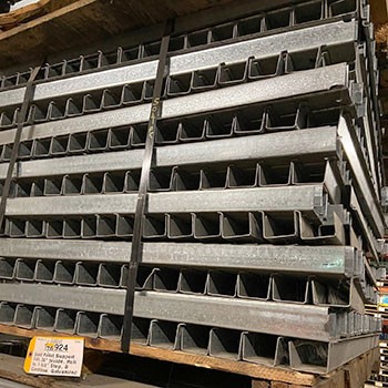 44” Used Pallet Support - Roll-In - Galvanized