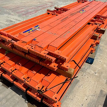 120" x 4" Used End of Aisle Guard- Bolt On