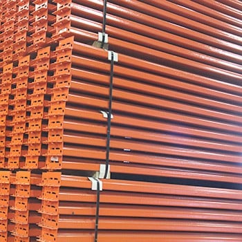 96" x 4 1/2" Teardrop Pallet Rack Beam- New Style