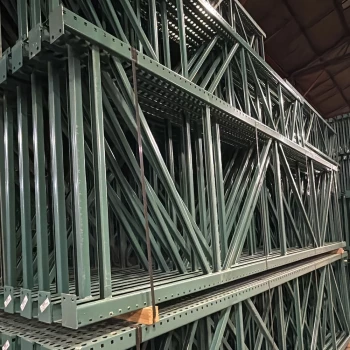 48" x 192" Teardrop Pallet Rack Upright- Old Style