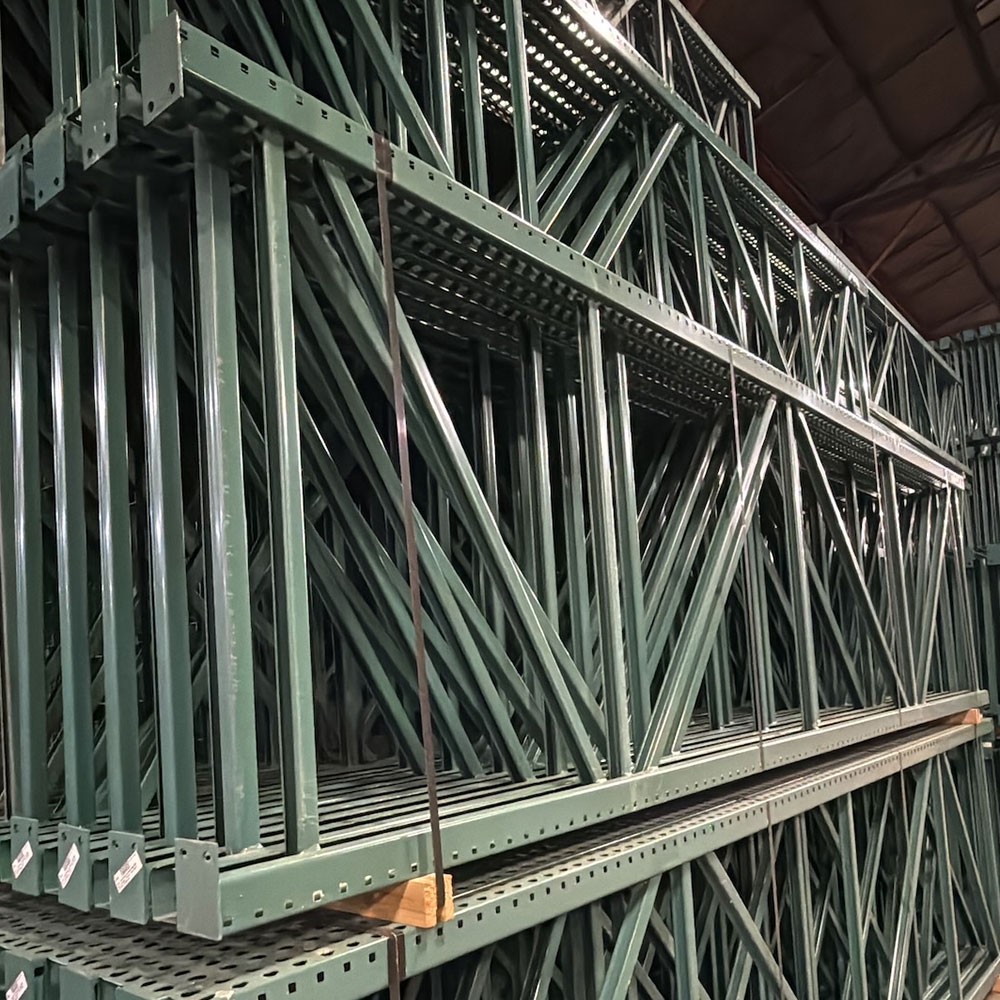 48” x 192” Teardrop Pallet Rack Upright- Old Style