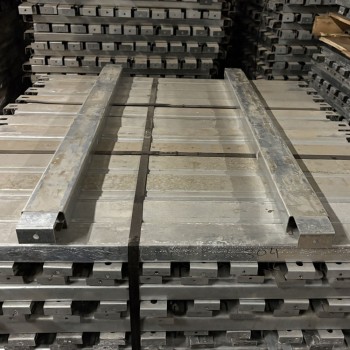 42" Used Pallet Support - Double Flanged - Galvanized