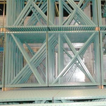 48” x 96” Teardrop Pallet Rack Upright- Old Style 48” x 96” Teardrop Pallet Rack Upright- Old Style