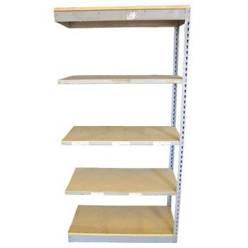 18” x 36” x 72” Used Rivet Shelving Adder- 5 Shelf