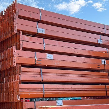 96” x 4” Used Teardrop Pallet Rack Beam- Old Style 96” x 4” Used Teardrop Pallet Rack Beam- Old Style