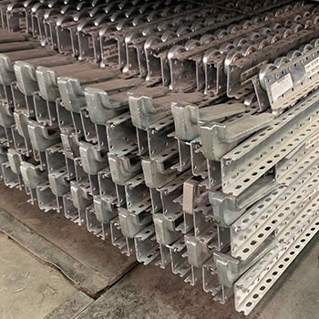 98"L x 2 7/8"W x 2 5/8"H Used Pallet Flow Rail with Stop