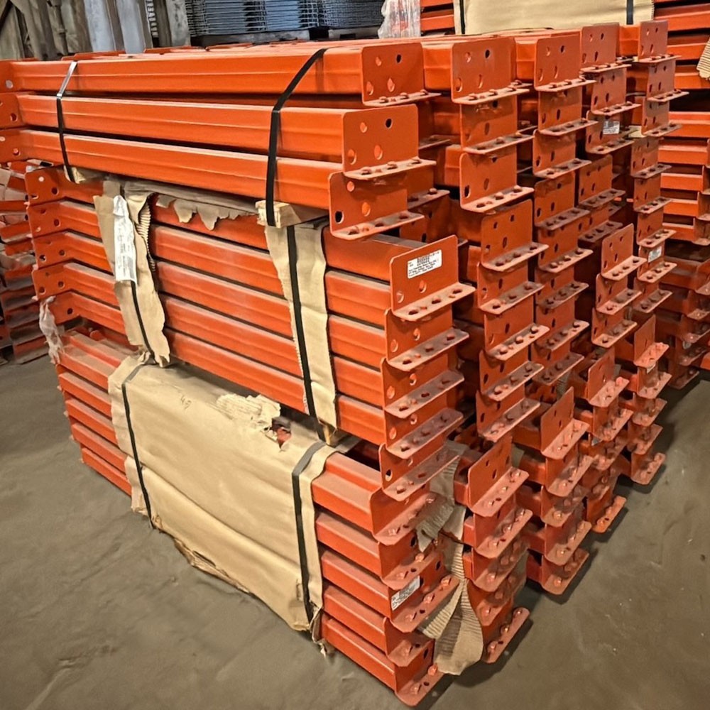 48” x 2 3/4” Teardrop Pallet Rack Beam- Punch Style