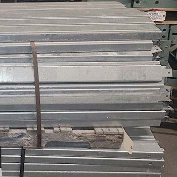 60” Used Pallet Support - Single Flanged - Galvanized