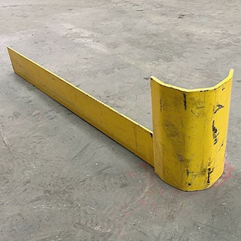 44” x 5” Used End of Aisle Guard- Left