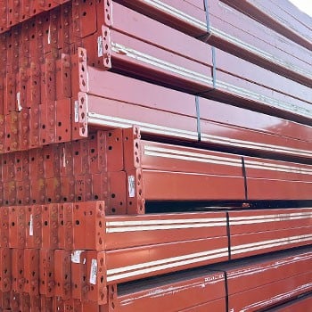 132” x 4” Used Teardrop Pallet Rack Beam- Punch Style 132” x 4” Used Teardrop Pallet Rack Beam- Punch Style