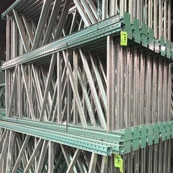 42" x 120" Used Teardrop Pallet Rack Upright- Old Style