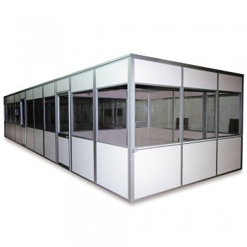 16’Wx16’Dx8’H Economical Prefabricated Offices - Complete 4-Wall Building