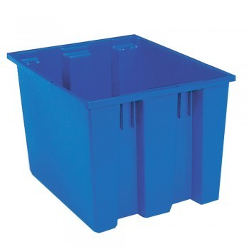 19x15x13” Stack and Nest Tote Box - Carton of 6 - Blue