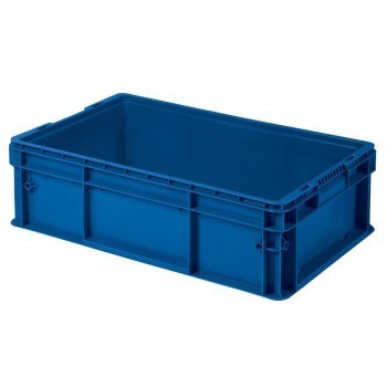 24x15x7-1/2” Straight-Wall Container - Dark blue