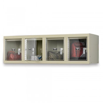 12x18x12” Openings - Safety View Plus 4-Wide Wall-Mount Lockers - Set-Up